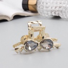 Крабик для волос «Эшли», бант, 6 см, золото 10691719