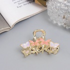 Краб для волос "Хлоя галант" бабочки, 4,5 см, золото (6 шт) - фото 809027528