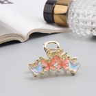 Краб для волос "Хлоя галант" бабочки, 4,5 см, золото (6 шт) - фото 809027529