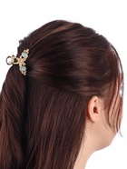 Крабик для волос «Хлоя галант», цветы, 4 см, золотистый - Фото 2