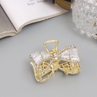 Краб для волос "Дороти" бантик, 4 см, золото (6 шт) - фото 809027578