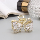 Краб для волос "Дороти" бантик, 4 см, золото (6 шт) - фото 809027579