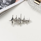 Зажим для волос «Паула», 6 см, серебро - Фото 1