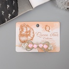 Заколка - автомат для волос QF «Розмари», бант, 7 см, золото - Фото 4