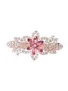 Заколка - автомат для волос «Амелия», цветок, 8.5 см, золото - фото 53870140