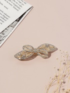 Заколка-автомат для волос "Ливия" бант лепестки, 8,5 см, золото - фото 809236034