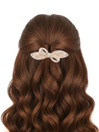 Заколка-автомат для волос "Ливия" бант лепестки, 8,5 см, золото - фото 809280864