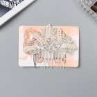 Гребень для волос QF «Келли», бабочка, 8×6 см, серебро - Фото 2