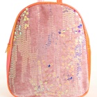 Рюкзак детский «Выбражулька», на молнии, с пайетками, размер 20×9×23 см, оранжевый - Фото 4