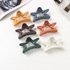 Крабик для волос «Матовый», звезда, 7 см, МИКС (комплект 12 шт) - фото 52091458