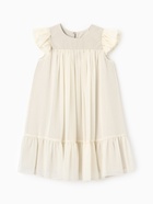 Платье для девочки MINAKU: PartyDress, цвет молочный, рост 110 см - фото 119106448