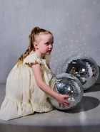 Платье для девочки MINAKU: PartyDress, цвет молочный, рост 110 см - фото 119106444