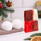 Набор 2 бомбочки «Ваниль, Хвойный лес« и 2 мыла »Глинтвейн, Горячий шоколад» - Фото 2