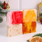 Набор мыла 4 шт. «Красное вино, Кофе с корицей, Ваниль-овес, Сладкий мандарин» по 80 г - Фото 2