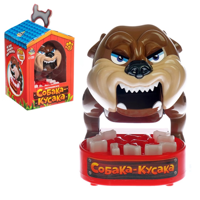 УЦЕНКА Настольная игра на реакцию «Собака-кусака», от 1 игрока, 3+ - Фото 1