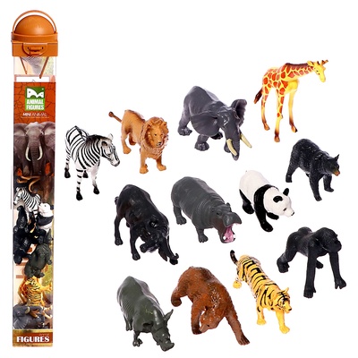 Уценка Набор животных «Дикие звери», 12 фигурок