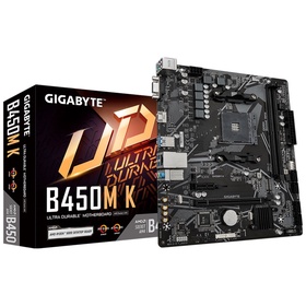 Материнская плата GIGABYTE B450M K 2.0 (AM4, mATX)