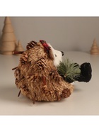 Фигурка «Ёжик с еловой веточкой и бантиком на голове», 12×10×14 см - Фото 3