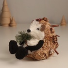 Фигурка «Ёжик с еловой веточкой и бантиком на голове», 12×10×14 см - Фото 4