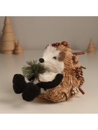 Фигурка «Ёжик с еловой веточкой и бантиком на голове», 12×10×14 см - Фото 5