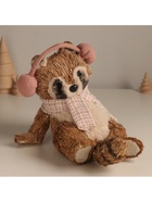 Фигурка новогодняя «Лежачий енот в наушниках», 17.5×21×18 см - Фото 2