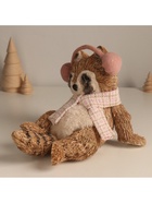 Фигурка новогодняя «Лежачий енот в наушниках», 17.5×21×18 см - Фото 5