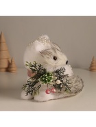 Фигурка «Белая лисичка в бусинках», 15×17×13 см - Фото 3