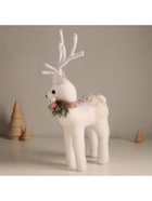Фигурка новогодняя «Белый олень в бусинках», 29×16×8 см - Фото 5