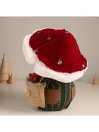 Фигурка новогодняя «Дедушка-мухомор с еловыми ветками в мешке», 22×21×26 см - Фото 3