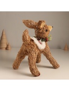 Фигурка новогодняя «Оленёнок в новогодней накидке», 18×15×21 см - Фото 3