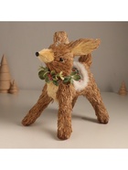 Фигурка новогодняя «Оленёнок в новогодней накидке», 18×15×21 см - Фото 5