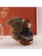 Фигурка «Бельчонок в пиджаке и бабочке, с осенним венком», 18×11×23 см - Фото 3