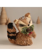 Фигурка новогодняя «Енотик с новогодними веточками», 7×10×11 см - Фото 2