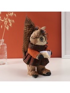 Фигурка «Белочка в очках с книжкой», 16×15×23 см - Фото 5