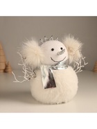 Фигурка «Снеговик в меховых наушниках», 20×12×17 см - Фото 2