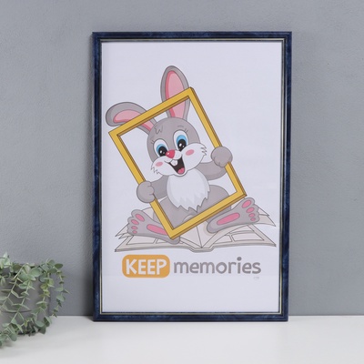 Фоторамка для фото 40×60 см Keep memories «Пиксель», пластик, бирюза, (пластиковый экран)