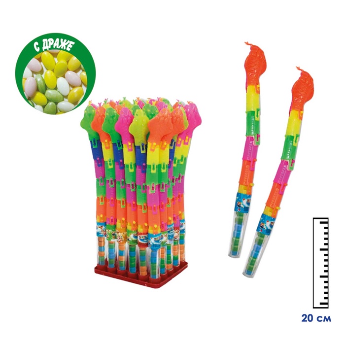 

Драже жевательной с игрушкой, "Кобра", 2 г