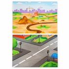 Настольная магнитная игра для малышей «Машинки», 28×20 см - Фото 8