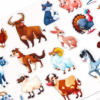 Настольная магнитная игра для малышей «Животные», 28×20 см