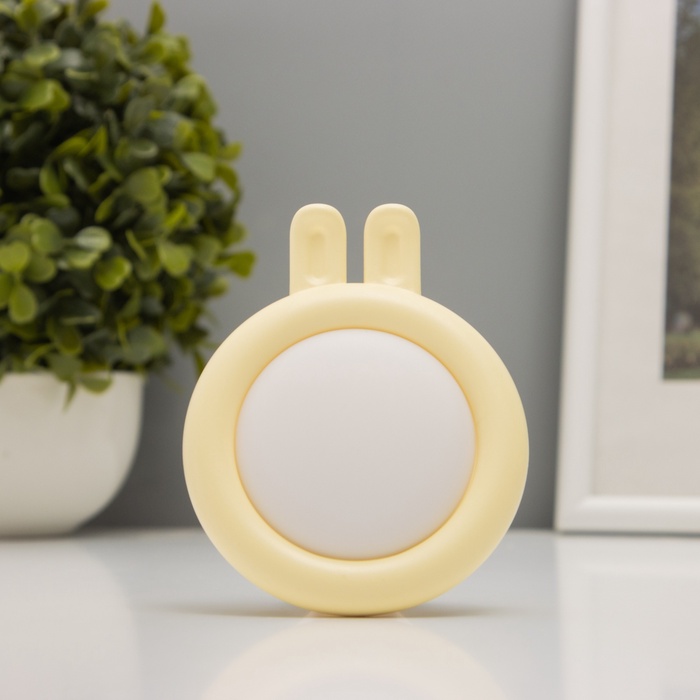 Ночник «Ушки» 1 Вт LED датчик света 7×8.5×10 см - Фото 1