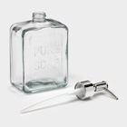 Дозатор для мыла SAVANNA, стекло, 580 мл, прозрачный - Фото 4