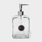Дозатор для мыла SAVANNA, стекло, 580 мл, прозрачный - Фото 7