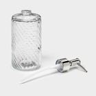 Дозатор для мыла SAVANNA, стекло, 500 мл, прозрачный - Фото 4