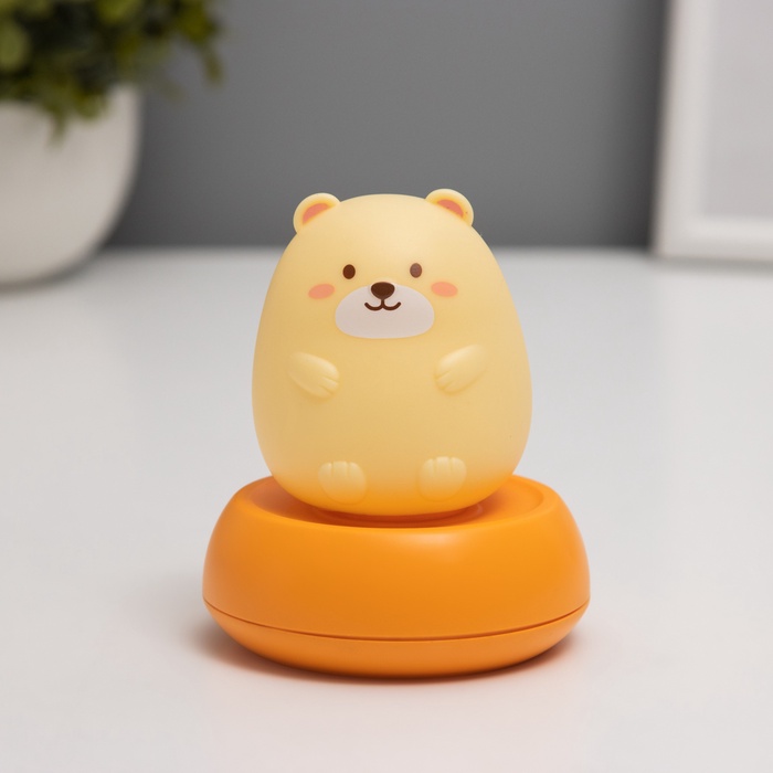 Светильник «Пузатый мишка» LED USB 300 mAh=3 режима 7.5×7.5×9.5 см