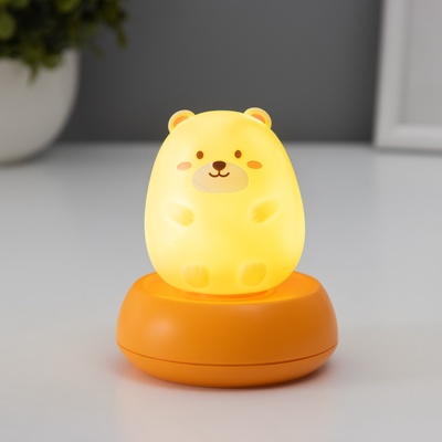 Светильник «Пузатый мишка» LED USB 300 mAh=3 режима 7.5×7.5×9.5 см