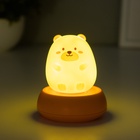 Светильник «Пузатый мишка» LED USB 300 mAh=3 режима 7.5×7.5×9.5 см - Фото 3