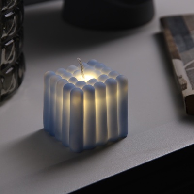 Светодиодная фигура «Куб» 5×5 см, батарейки AG13×3 (в комплекте), свечение теплое белое