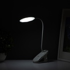 Светильник на прищепке с подставкой под телефон «Грань» 5 Вт LED USB 2700-6500К белый - Фото 5