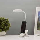 Светильник на прищепке с подставкой под телефон «Грань» 5 Вт LED USB 2700-6500К белый - Фото 6