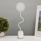 Светильник на прищепке с подставкой под телефон «Грань» 5 Вт LED USB 2700-6500К белый - Фото 7